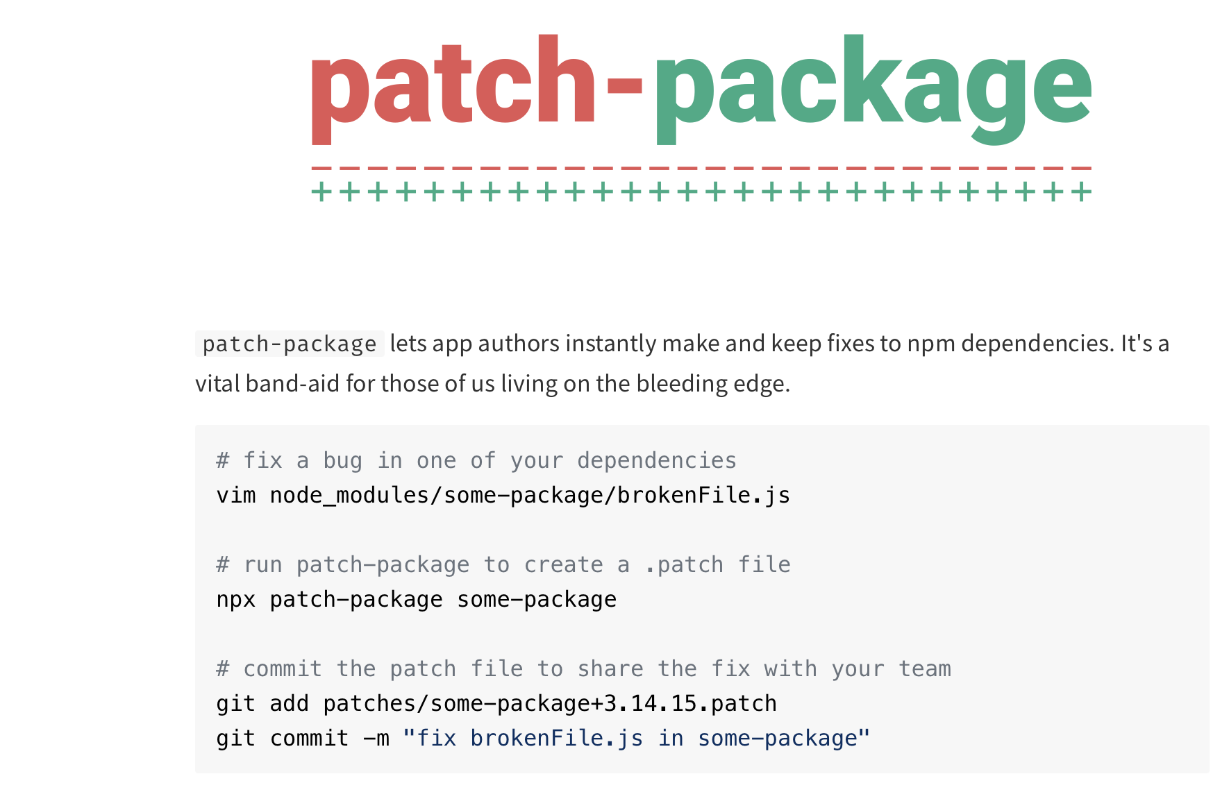 patch-package-usage